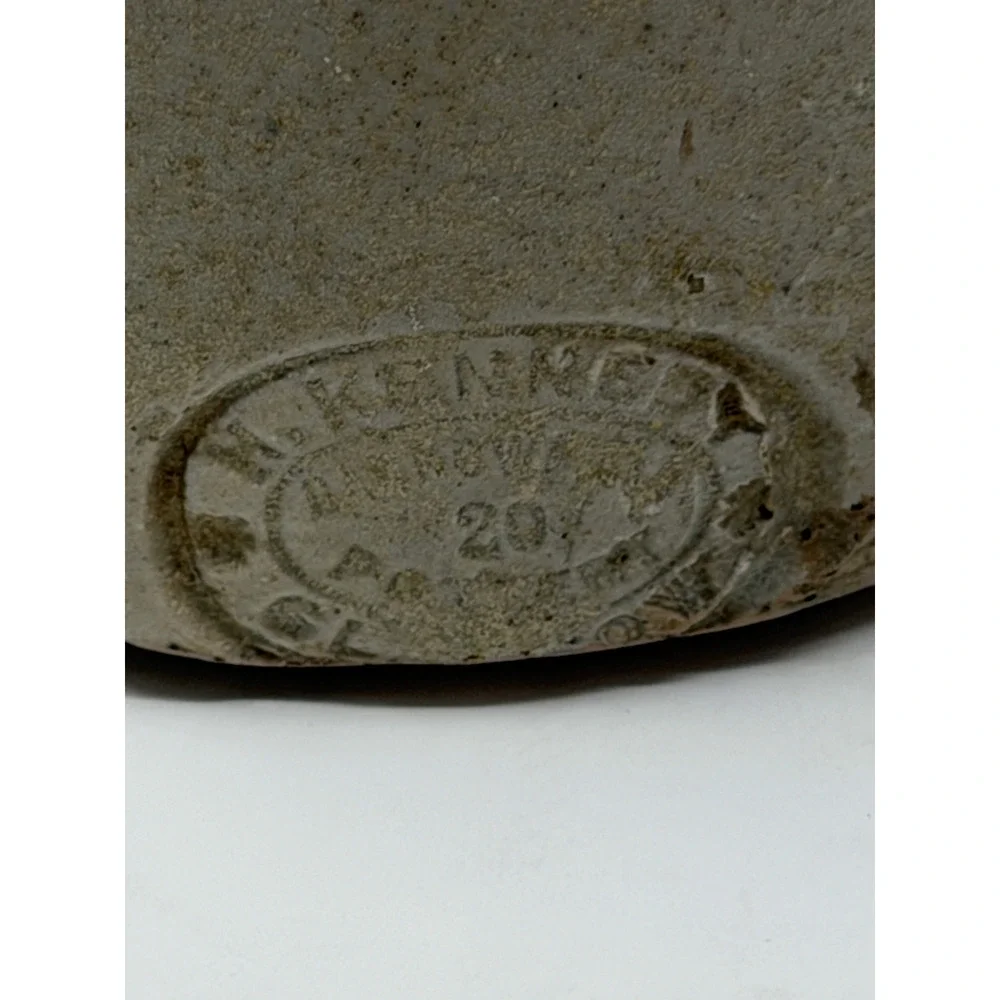 1800s Two Tone Stamp #20 Kennedy Barrowfield Stoneware Ginger Beer Bottle CORK